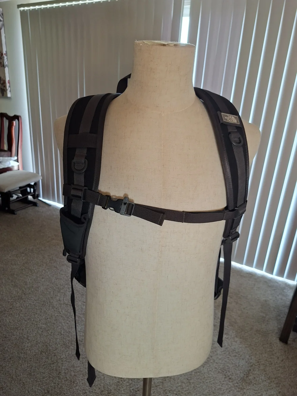 The North Face Men’s Gray and Orange Recon Backpack